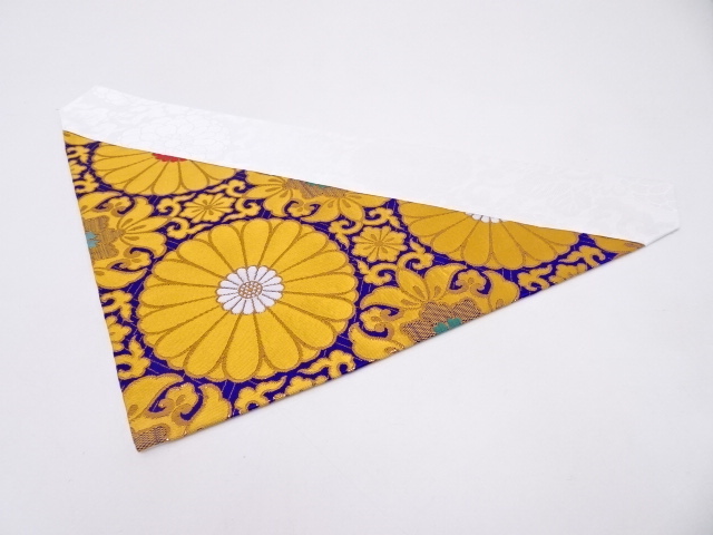 K100　未使用品　本金金襴打敷